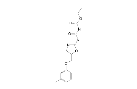 1-[5-((3-METHYL)-PHENOXYMETHYL)-2-IMINO-OXAZOLIDINE]-3-CARBETHOXY-UREA