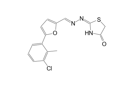 5-(3-chloro-2-methylphenyl)-2-furaldehyde [(2E)-4-oxo-1,3-thiazolidin-2-ylidene]hydrazone