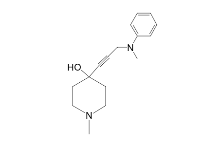 1-Methyl-4-[3-(methylanilino)-1-propynyl]-4-piperidinol