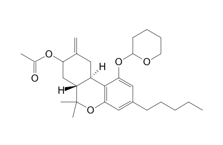 (-)-8-alpha/8-beta-Acetoxy,delta9,11-6a,10a-trans-tetrahydrocannabinol-tetrahydropyranylether