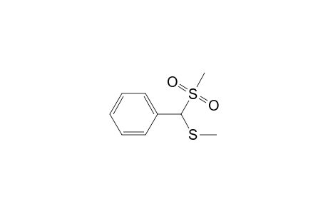 Benzene, [(methylsulfonyl)(methylthio)methyl]-