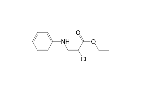 ETHYL-(E)-2-CHLORO-3-PHENYLAMINOPROPENOATE