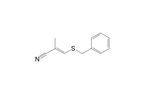 (E)-2-methyl-3-(phenylmethylsulfanyl)prop-2-enenitrile