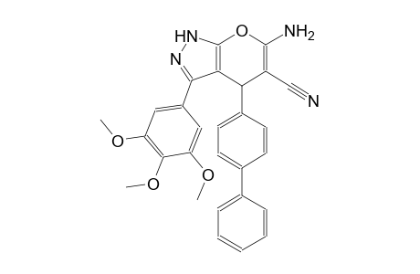 pyrano[2,3-c]pyrazole-5-carbonitrile, 6-amino-4-[1,1'-biphenyl]-4-yl-1,4-dihydro-3-(3,4,5-trimethoxyphenyl)-