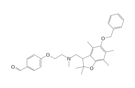 4-[2-[(5-benzoxy-2,2,4,6,7-pentamethyl-coumaran-3-yl)methyl-methyl-amino]ethoxy]benzaldehyde