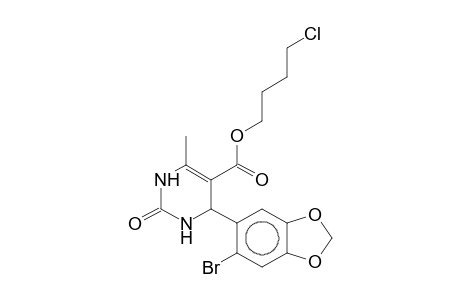 4-Chlorobutyl 4-(2-bromo-4,5-methylenedioxyphenyl)-3,4-dihydro-6-methyl-2(1H)-oxopyrimidine-5-carboxylate