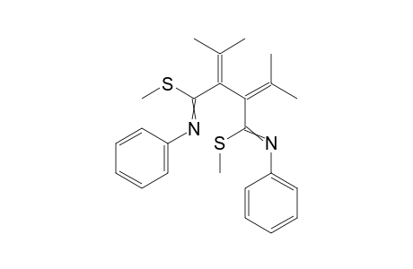 Dimethyl N,N'-diphenyl-2,3-diisopropylidenesuccinimidothioate