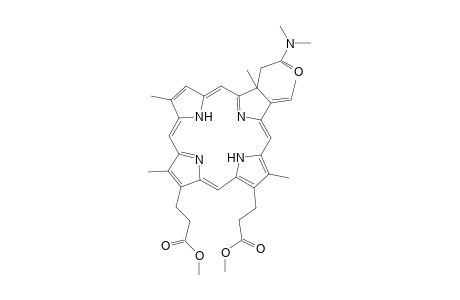 Dimethyl 3,3'-[(8Z)-7-(dimethylcarbamoyl)methyl-8-ethyl-2,7,12,18-tetramethyl-7,8-dihydro-porphyrinato-13,17-diyl]dipropionate