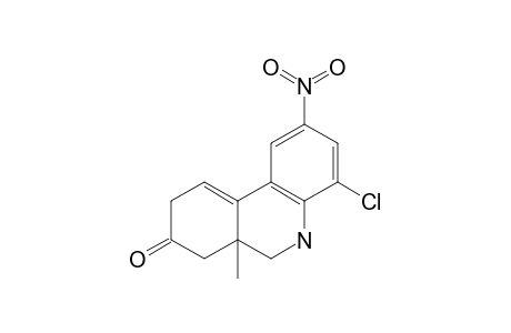 4-CHLORO-6A-METHYL-2-NITRO-5,6,6A,7-TETRAHYDRO-PHENANTHRIDIN-8(9H)-ONE