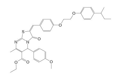 5H-thiazolo[3,2-a]pyrimidine-6-carboxylic acid, 2,3-dihydro-5-(4-methoxyphenyl)-7-methyl-2-[[4-[2-[4-(1-methylpropyl)phenoxy]ethoxy]phenyl]methylene]-3-oxo-, ethyl ester, (2E)-