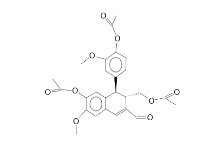 6-ACETOXY-4-(4-ACETOXY-3-METHOXYPHENYL)3-HYDROXYMETHYL-7-METHOXY-3,4-DIHYDRO-2-NAPHTHHALDEHYDE