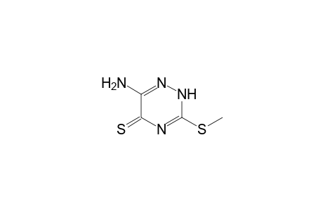 1,2,4-Triazine-5(2H)-thione, 6-amino-3-(methylthio)-