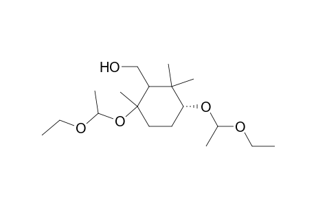 (3R)-3,6-bis(1'-ethoxyethoxy)-2,2,6-trimethylcyclohexane-1-methanol