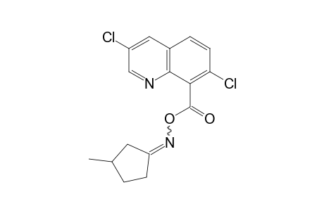 Cyclopentanone, 3-methyl-, O-[(3,7-dichloro-8-quinolinyl)carbonyl]oxime