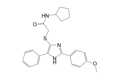 acetamide, N-cyclopentyl-2-[[2-(4-methoxyphenyl)-5-phenyl-1H-imidazol-4-yl]thio]-