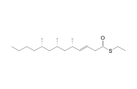 (5S,7S,9S,E)-S-Ethyl 5,7,9-trimethyltridec-3-enethioate