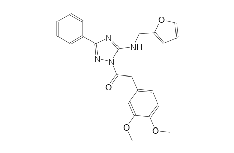 1H-1,2,4-triazol-5-amine, 1-[(3,4-dimethoxyphenyl)acetyl]-N-(2-furanylmethyl)-3-phenyl-