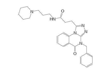 [1,2,4]triazolo[4,3-a]quinazoline-1-propanamide, 4,5-dihydro-5-oxo-4-(phenylmethyl)-N-[3-(1-piperidinyl)propyl]-