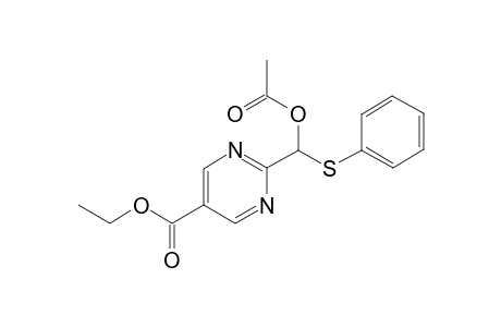 Ethyl 2-[1-Acetoxy-2-(phenylthio)methyl]pyrimidine-5-carboxylate