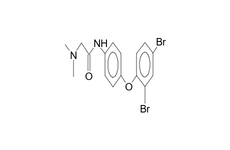 2,4-dibromo-4'-(2-dimethylaminoacetamido)diphenyl ether