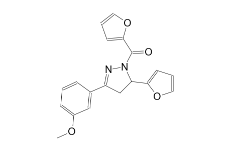 1-(2-furoyl)-5-(2-furyl)-3-(3-methoxyphenyl)-4,5-dihydro-1H-pyrazole