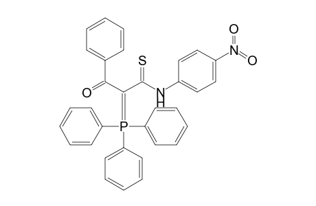 3-keto-N-(4-nitrophenyl)-3-phenyl-2-triphenylphosphoranylidene-thiopropionamide