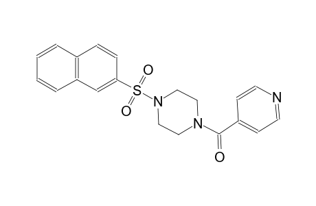 piperazine, 1-(2-naphthalenylsulfonyl)-4-(4-pyridinylcarbonyl)-