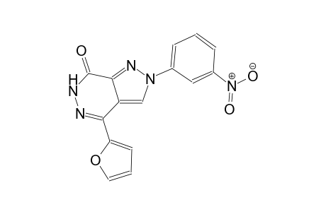 7H-pyrazolo[3,4-d]pyridazin-7-one, 4-(2-furanyl)-2,6-dihydro-2-(3-nitrophenyl)-