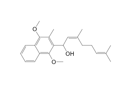 (2Z)-1-(1,4-dimethoxy-3-methyl-2-naphthalenyl)-3,7-dimethyl-1-octa-2,6-dienol