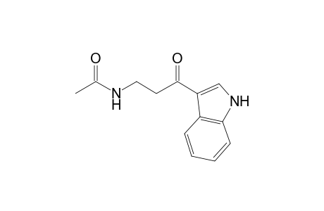 N-[3-(1H-indol-3-yl)-3-keto-propyl]acetamide