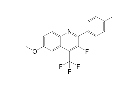 3-Fluoro-6-methoxy-2-(4-methylphenyl)-4-(trifluoromethyl)quinoline