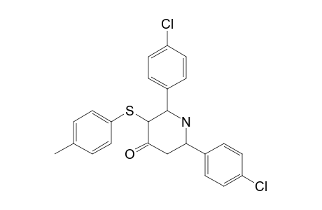 2,6-DI-(PARA-CHLOROPHENYL)-3-(PARA-METHYLPHENYLTHIO)-PIPERIDIN-4-ONE