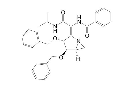 (3R,4R,5S)-2-[-1-Benzoylamino-2-[N-(1-methylethyl)carbamoyl]methylidene]-3,4-dibenzyloxy-1-azabicyclo[3.1.0]hexane