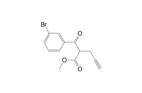 Methyl 2-(3-bromobenzoyl)pent-4-ynoate