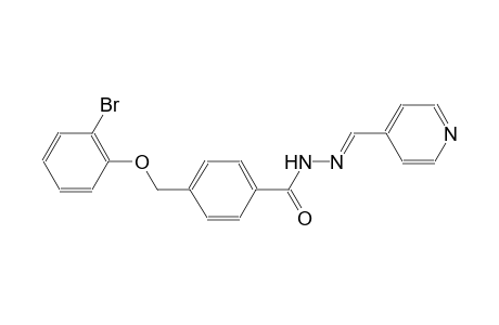 4-[(2-bromophenoxy)methyl]-N'-[(E)-4-pyridinylmethylidene]benzohydrazide