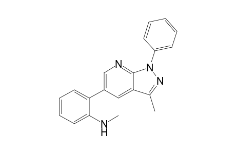 3-Methyl-5-(N-methyl-2-aminophenyl)-1-phenylpyrazolo[3,4-b]pyridine
