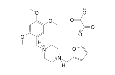 1-(2-furylmethyl)-4-(2,4,5-trimethoxybenzyl)piperazinediium oxalate