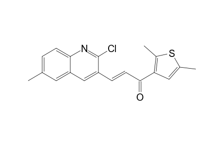 (2E)-3-(2-Chloro-6-methylquinolin-3-yl)-1-(2,5-dimethylthien-3-yl)prop-2-en-1-one
