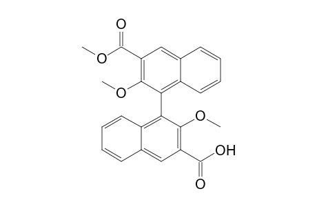 Methyl hydrogen 2,2'-dimethoxy-1,1'-binaphthalene-3,3'-dicarboxylate