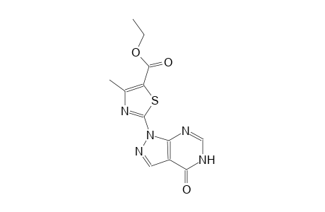 ethyl 4-methyl-2-(4-oxo-4,5-dihydro-1H-pyrazolo[3,4-d]pyrimidin-1-yl)-1,3-thiazole-5-carboxylate