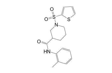 N-(2-methylphenyl)-1-(2-thienylsulfonyl)-3-piperidinecarboxamide