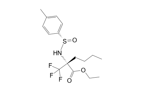 Ethyl (R)-N-(p-tolylsulfinyl)(.alpha.-trifluoromethyl)-norleucine