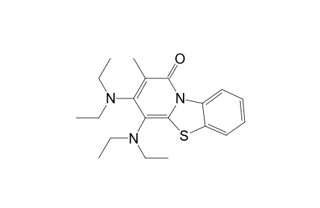 1H-Pyrido[2,1-b]benzothiazol-1-one, 3,4-bis(diethylamino)-2-methyl-