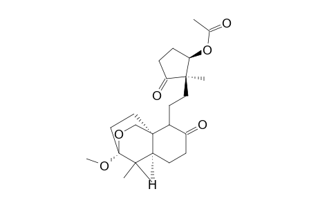 1H-3,13a-Ethanocyclopenta[6,7]cyclodeca[1,2-c]pyran-7,13(3H,7aH)-dione, 10-(acetyloxy)decahydro-3-methoxy-4,4,10a-trimethyl-, [3S-(3.alpha.,4a.beta.,7a.beta.,10.beta.,10a.beta.,13a.alpha.)]-