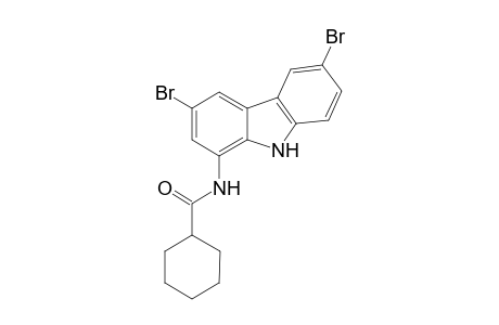 Cyclohexanecarboxamide, N-(3,6-dibromo-9H-carbazol-1-yl)-