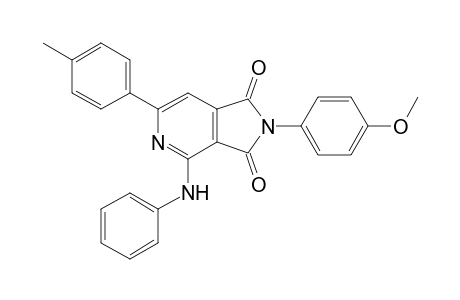 2-(4-Methoxyphenyl)-6-(4-methylphenyl)-4-phenylazanyl-pyrrolo[3,4-c]pyridine-1,3-dione
