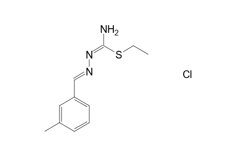 Ethyl N'-[(3-methylphenyl)methylidene]hydrazonothiocarbamate hydrochloride