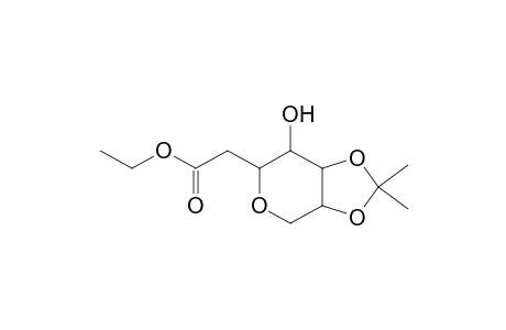 Acetic acid, 2-(7-hydroxy-2,2-dimethylperhydro[1,3]dioxolo[4,5-c]pyran-6-yl)-, ethyl ester