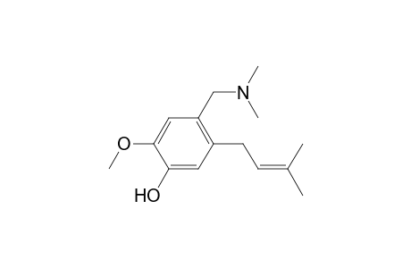 4-[(dimethylamino)methyl]-2-methoxy-5-(3-methyl-2-butenyl)phenol