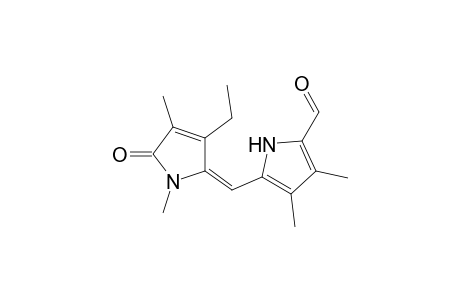 5-[(E)-(3-ethyl-1,4-dimethyl-5-oxidanylidene-pyrrol-2-ylidene)methyl]-3,4-dimethyl-1H-pyrrole-2-carbaldehyde